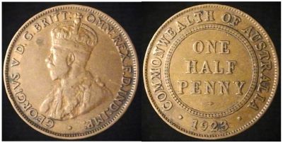 1923 Half Penny

