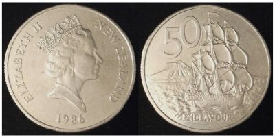 1986 NZ 50c
